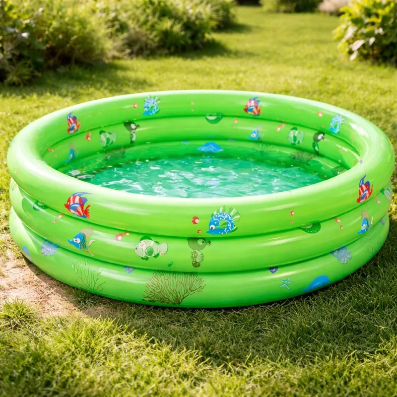 PISCINA INFLABLE PLASTICO 3 ANILLOS 140 X 40 CM - 2