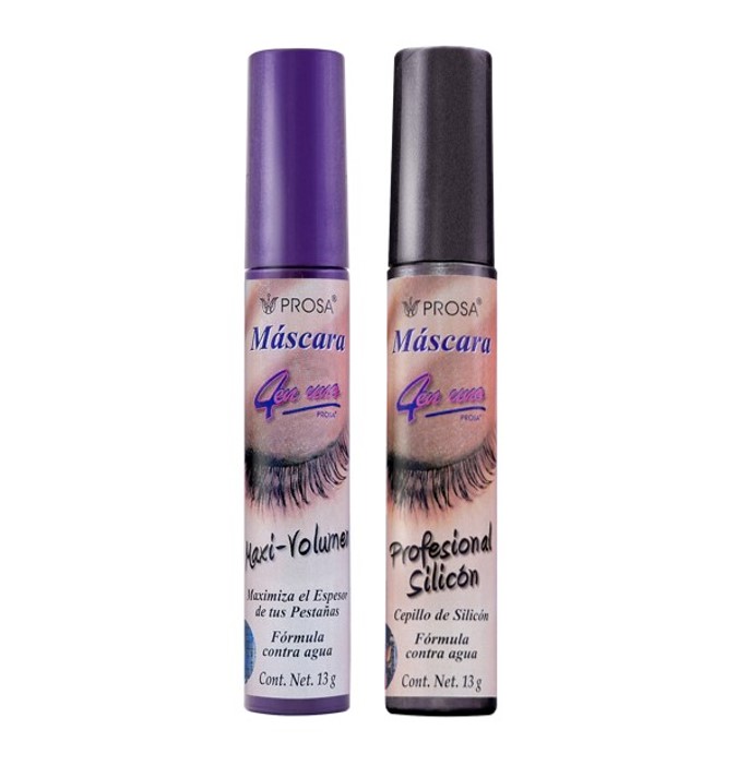 PACK MÁSCARA PESTAÑAS PROSA MAXI VOLUMEN /PROFESIONAL SILICON WATERPROOF 13 GR - 1