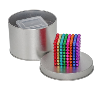 CUBO MAGICO MAGNETICO 216 ESFERAS MULTICOLOR IMANES - 1