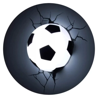 LÁMPARA MURAL 3D BALÓN DE FÚTBOL - 1