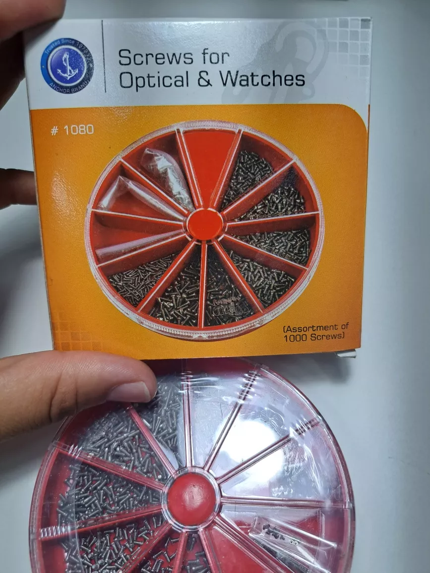 ORGANIZADOR Y TORNILLOS PARA RELOJ 1000 U RELOJERÍA VIOLETA - 2