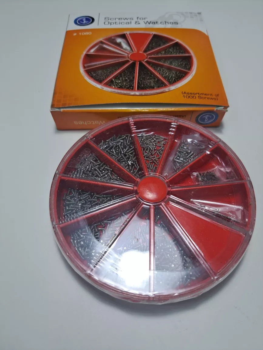 ORGANIZADOR Y TORNILLOS PARA RELOJ 1000 U RELOJERÍA VIOLETA - 4