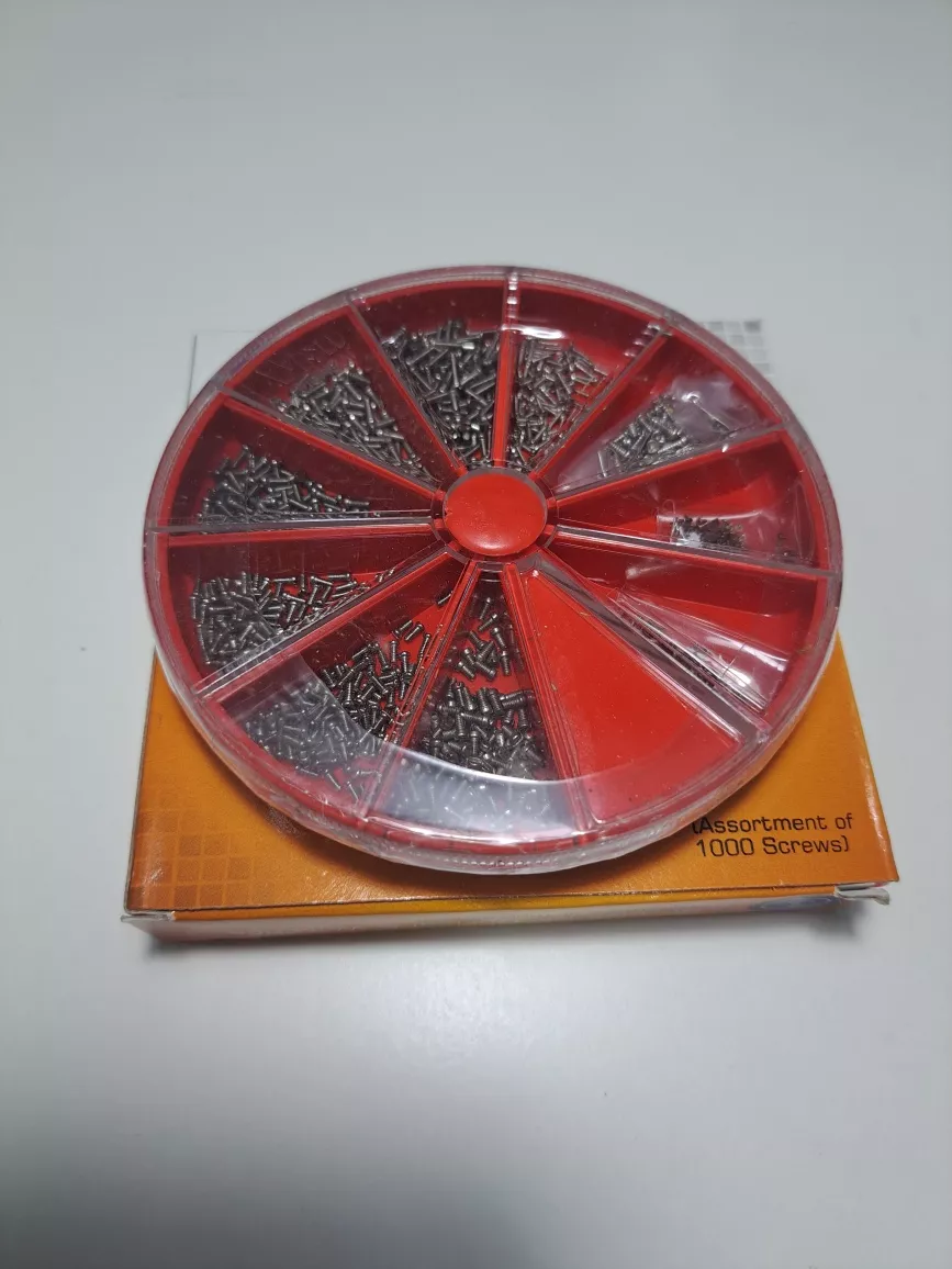 ORGANIZADOR Y TORNILLOS PARA RELOJ 1000 U RELOJERÍA VIOLETA - 5