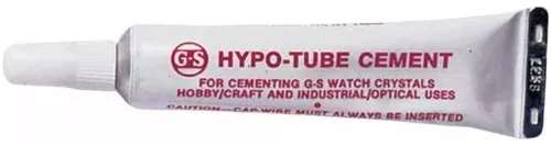 PEGAMENTO CRISTAL RELOJ G-S HYPO CEMENT RELOJERIA VIOLETA - 2