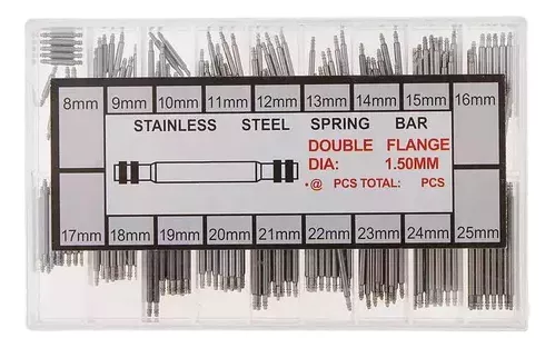 SET PASADORES METÁLICOS DE RELOJ 270 PCS RELOJERÍA VIOLETA - 2