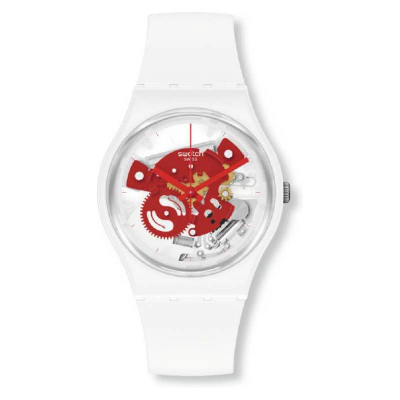 RELOJ MUJER SWATCH SO31W104 TIME TO RED - 1