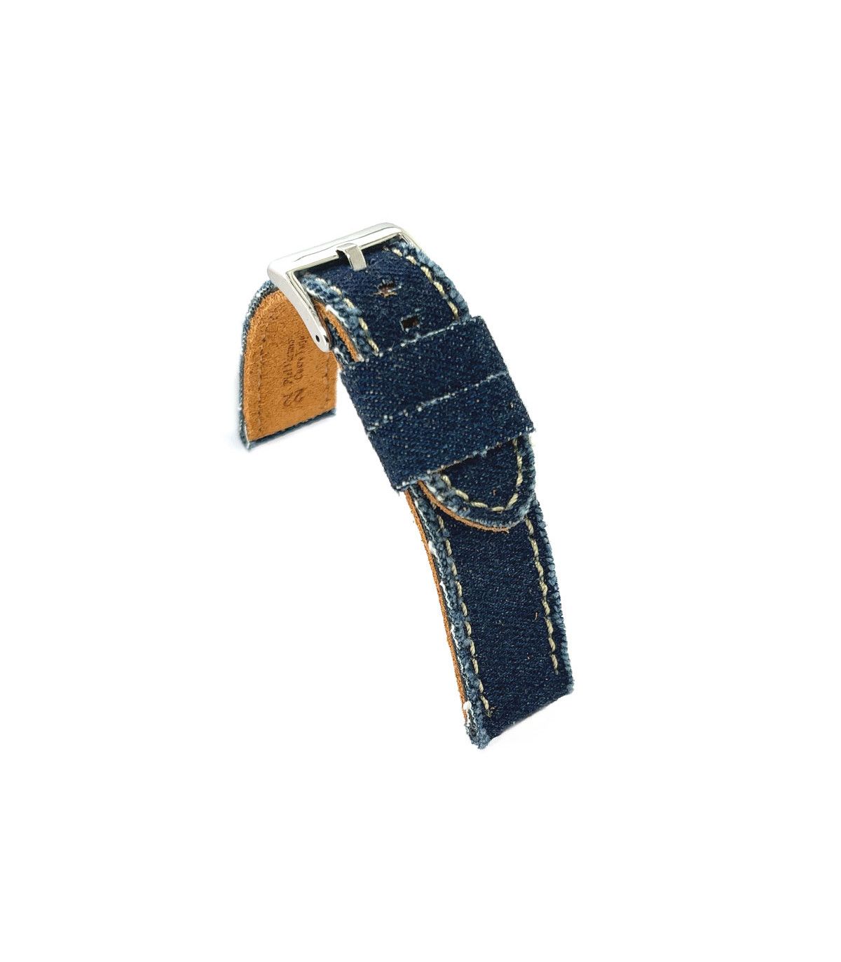 CORREA DE RELOJ DILOY TELA VAQUERA Y CUERO 24 MM - 1