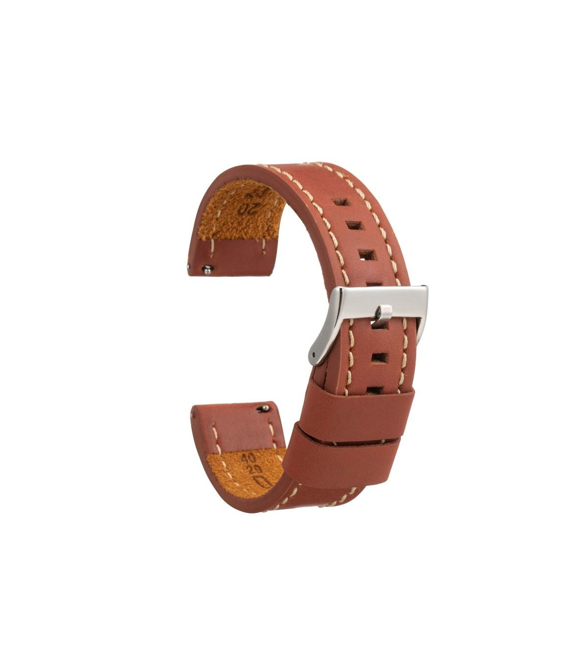 CORREA RELOJ ARTESANAL CUERO ENVEJECIDO DILOY 26 MM - 1