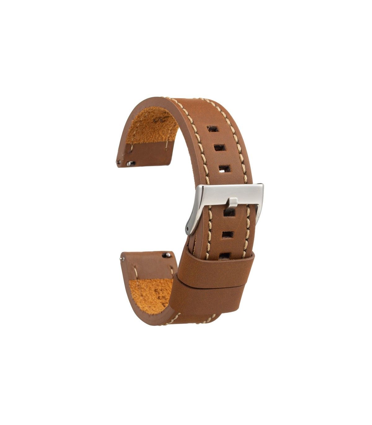 CORREA RELOJ ARTESANAL CUERO ENVEJECIDO DILOY 26 MM - 1