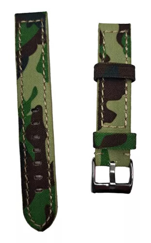 CORREAS RELOJ DILOY CUERO Y TELA 18 MM CAMUFLAJE - 1