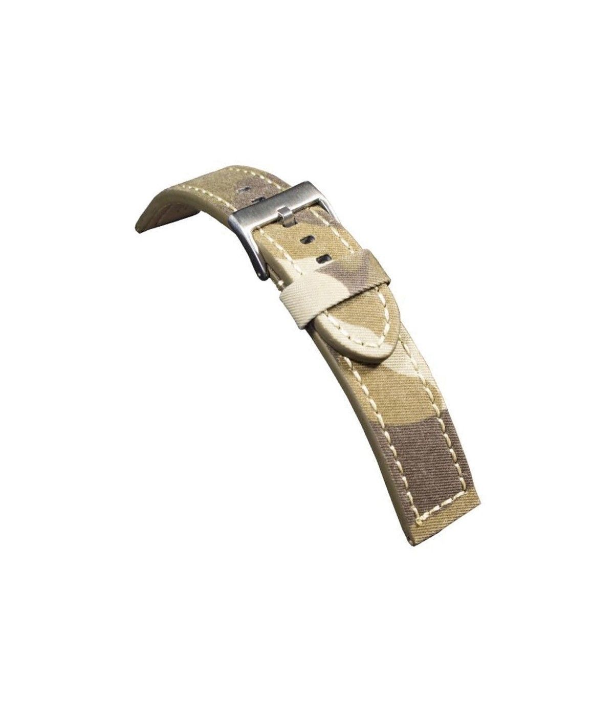 CORREAS RELOJ DILOY CUERO Y TELA 18 MM CAMUFLAJE - 1