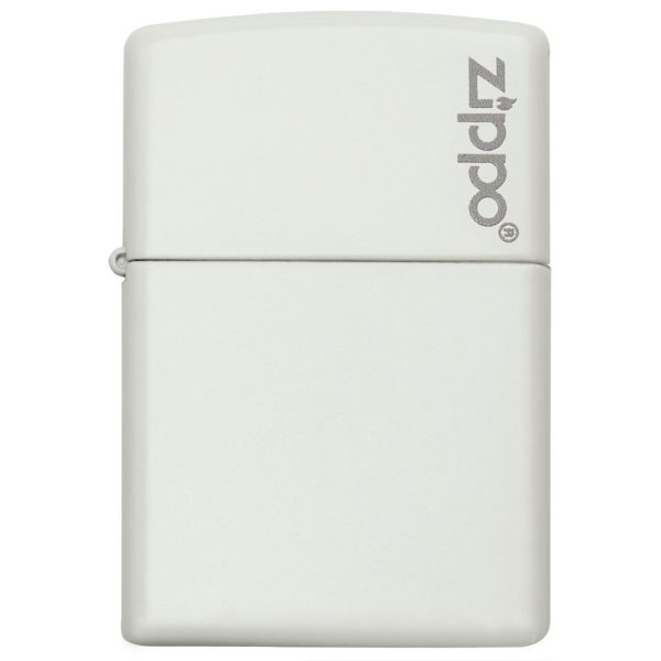 ENCENDEDOR ZIPPO ZP214ZL CLASSIC WHITE MATTE LOGO