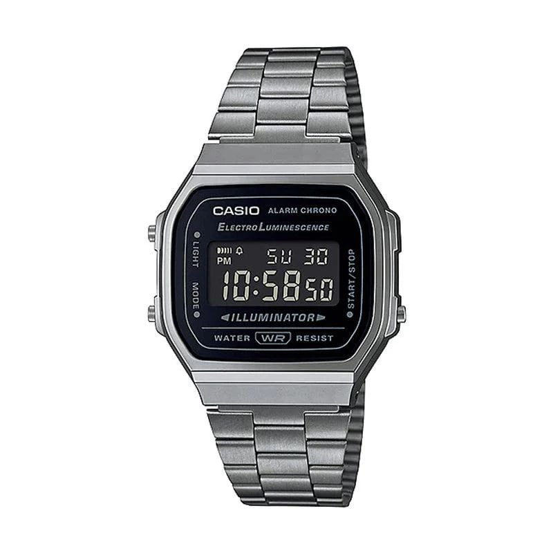RELOJ CASIO UNISEX NEGRO A-168WGG-1B - 1