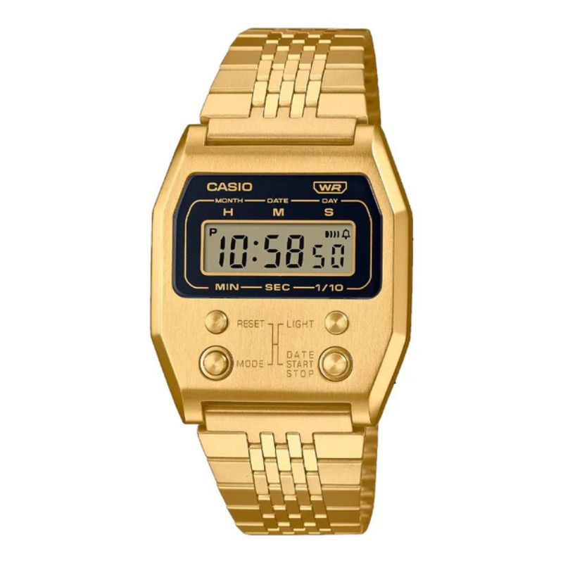 RELOJ CASIO VINTAGE UNISEX A1100G-5DF CAJA METALICA REEDICION 1978 - 1