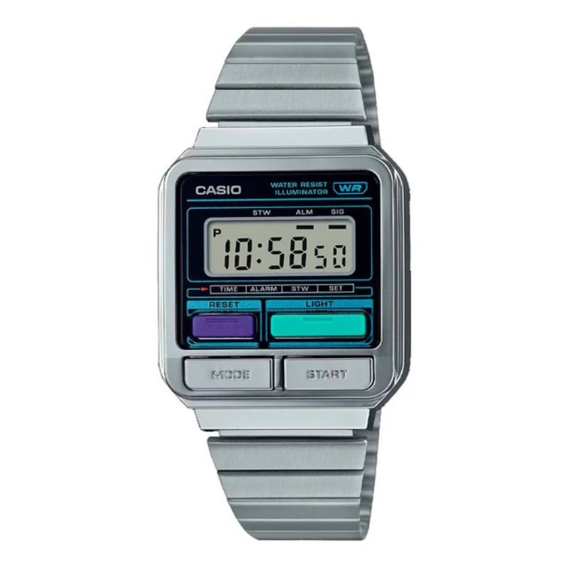 RELOJ CASIO VINTAGE UNISEX A120WE-1ADF RETRO 80'S - 1