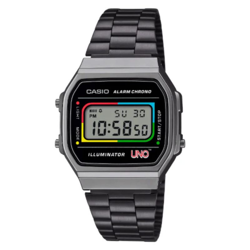 RELOJ CASIO A168WEUC-1A 'CARTAS UNO' MATTEL ED. LIMITADA - 1