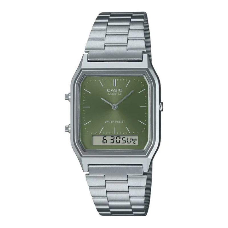 RELOJ CASIO UNISEX AQ-230A-3A ANALOGO DIGITAL - 1