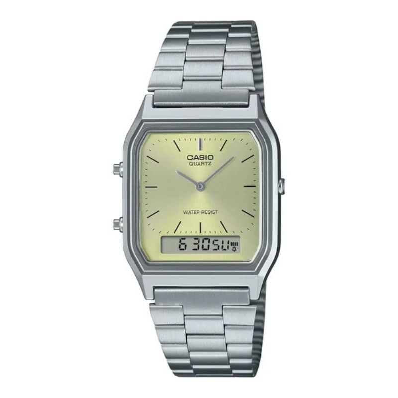 RELOJ CASIO UNISEX AQ-230A-9A ANALOGO DIGITAL - 1