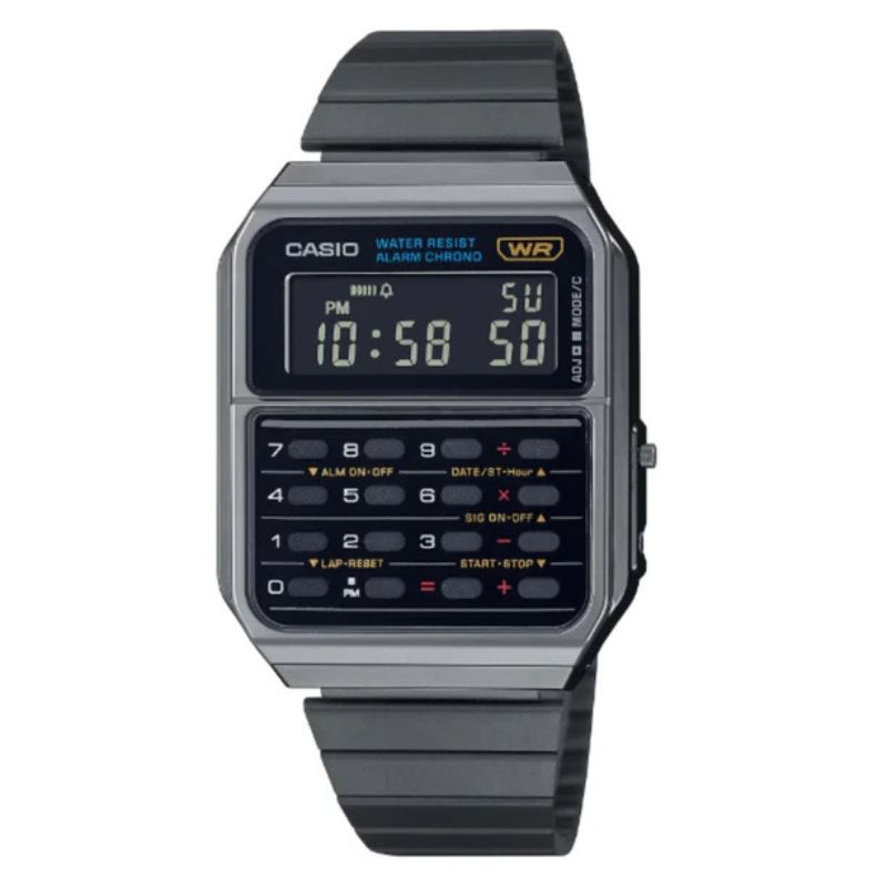 RELOJ CALCULADORA CASIO UNISEX CA-500WEGG-1BDF - 1