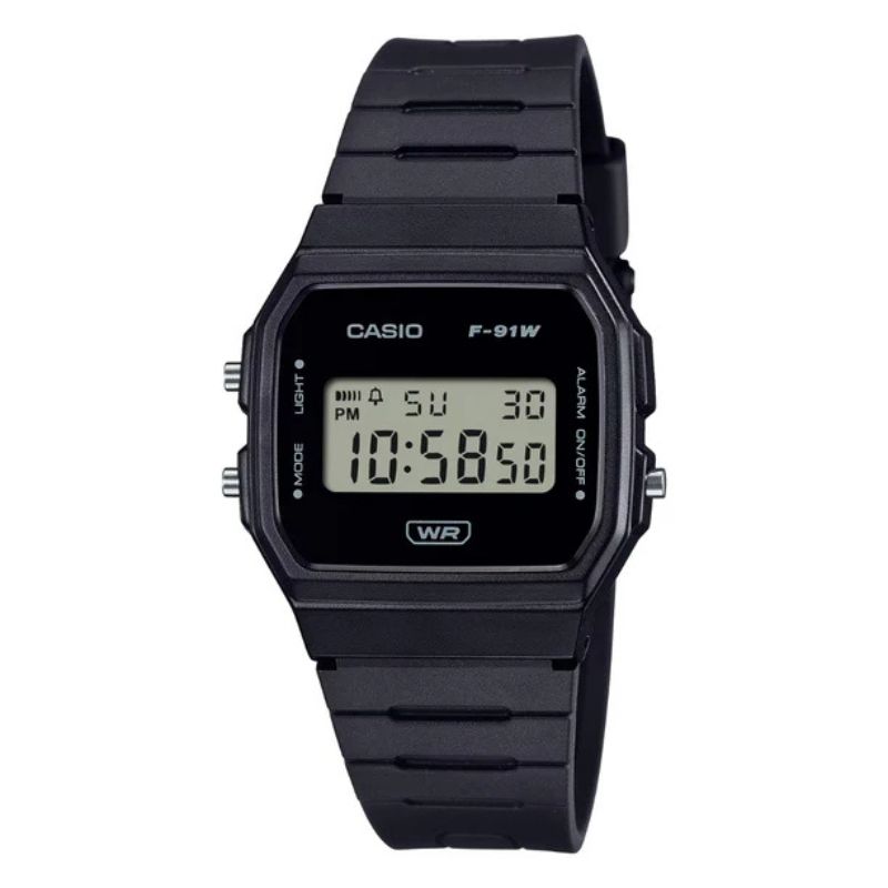 RELOJ CASIO UNISEX F-91WB-1A BIO RESINA - 1