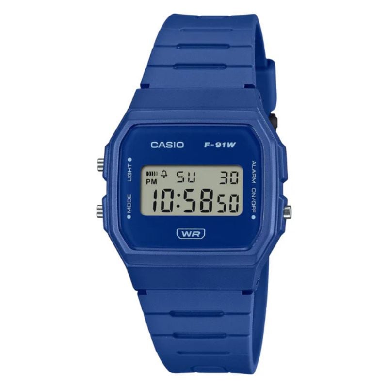 RELOJ CASIO VINTAGE F-91WB-2A1 BIO RESINA - 1