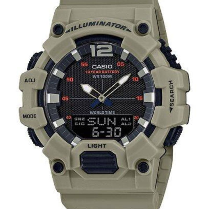RELOJ CASIO ANALOGO DIGITAL HOMBRE HDC-700-3A3V - 1