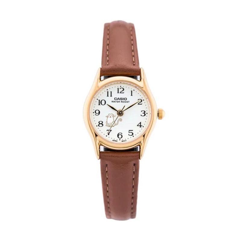 RELOJ CASIO MUJER ANALOGO LTP-1094Q-7B8 GATITO - 1