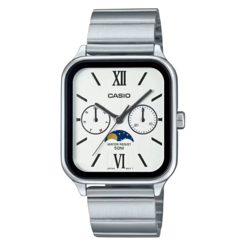 RELOJ CASIO UNISEX ANALOGO MTP-M305D-7A2V MOONPHASE - 1