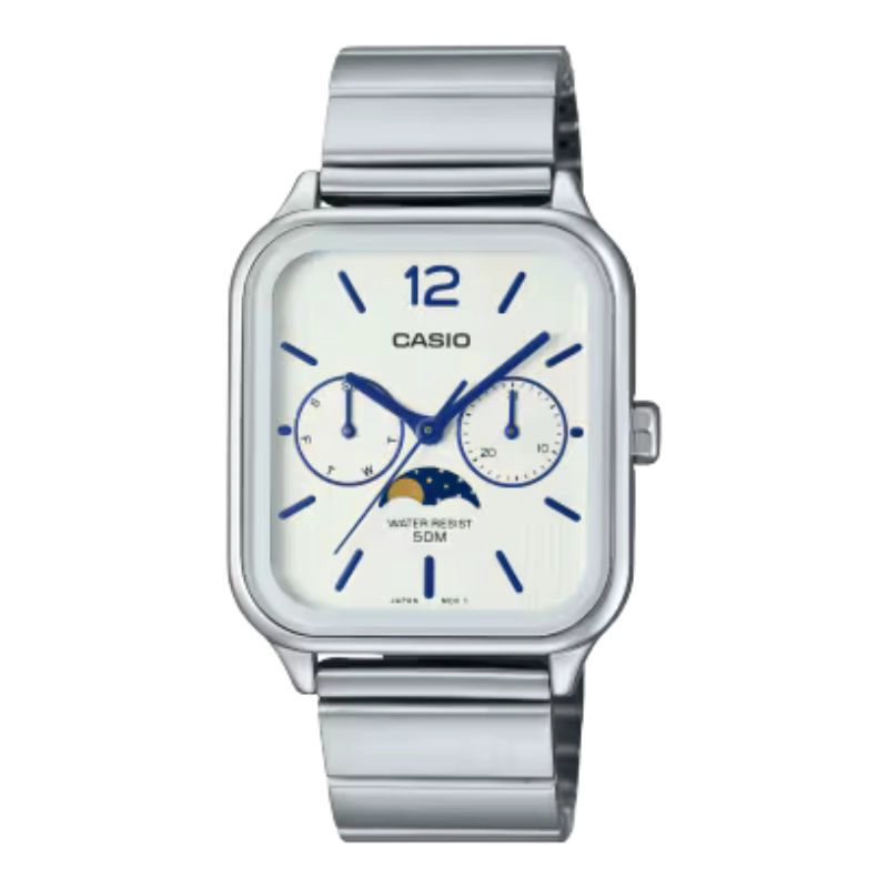 RELOJ CASIO UNISEX ANALOGO MTP-M305D-7AV MOONPHASE - 1