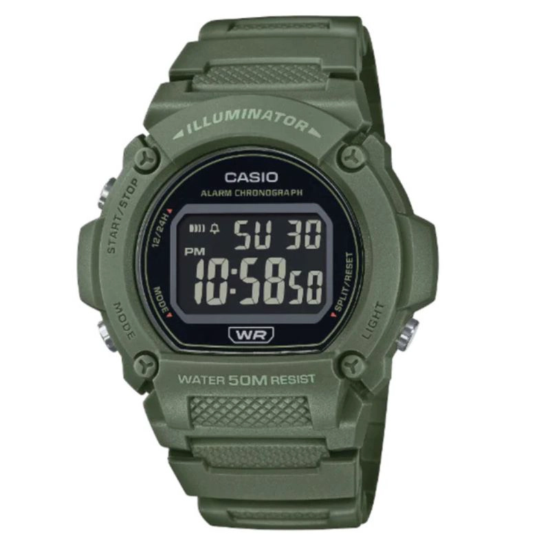 RELOJ CASIO HOMBRE VINTAGE W-219HC-3BV - 1