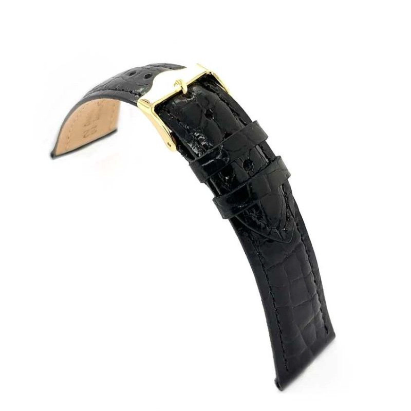 CORREA DE RELOJ DILOY COCODRILO AUTENTICA 22 MM - 1