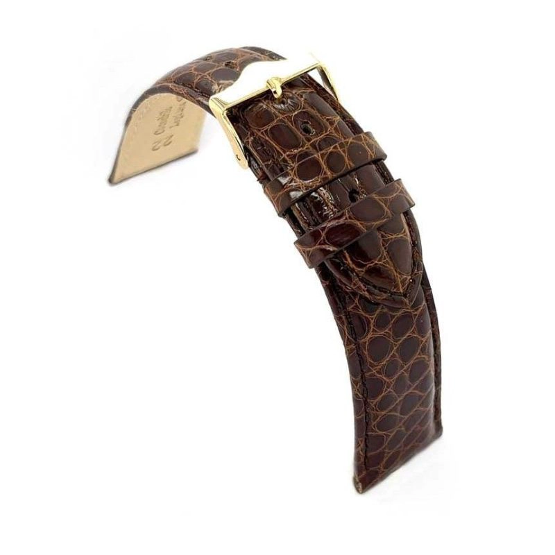 CORREA DE RELOJ DILOY COCODRILO AUTENTICA 20 MM - 1