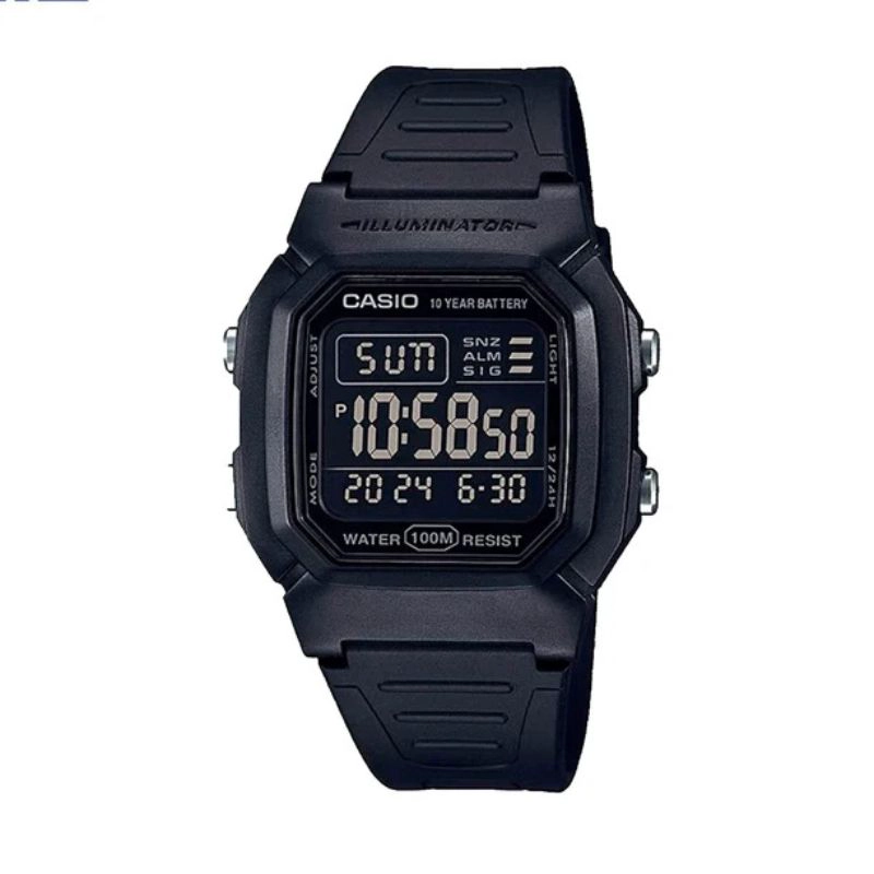 RELOJ CASIO HOMBRE VINTAGE W-800H-1B - 1