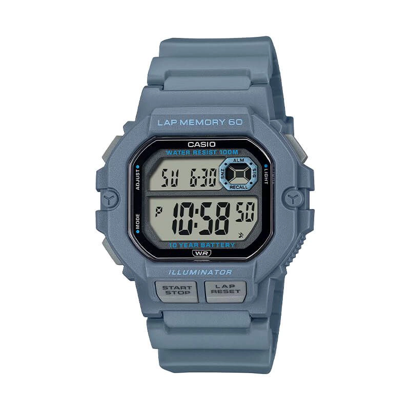 RELOJ CASIO VINTAGE WS-1400H-2AV LAP MEMORY 60 - 1