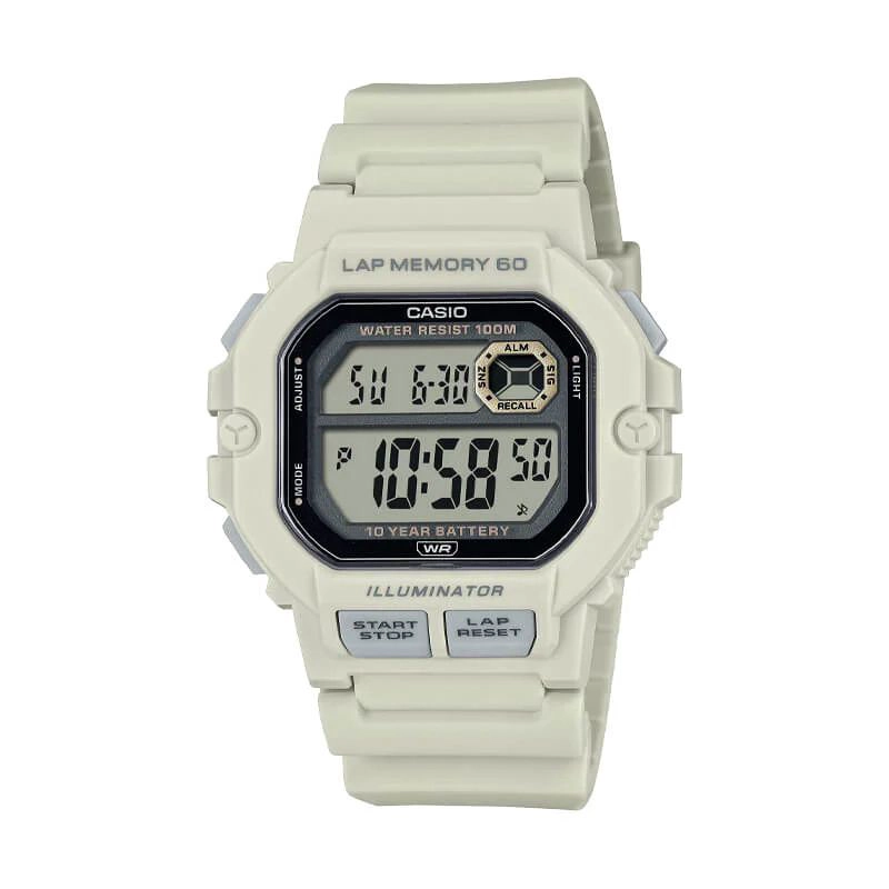 RELOJ CASIO VINTAGE WS-1400H-8AV LAP MEMORY 60 - 1