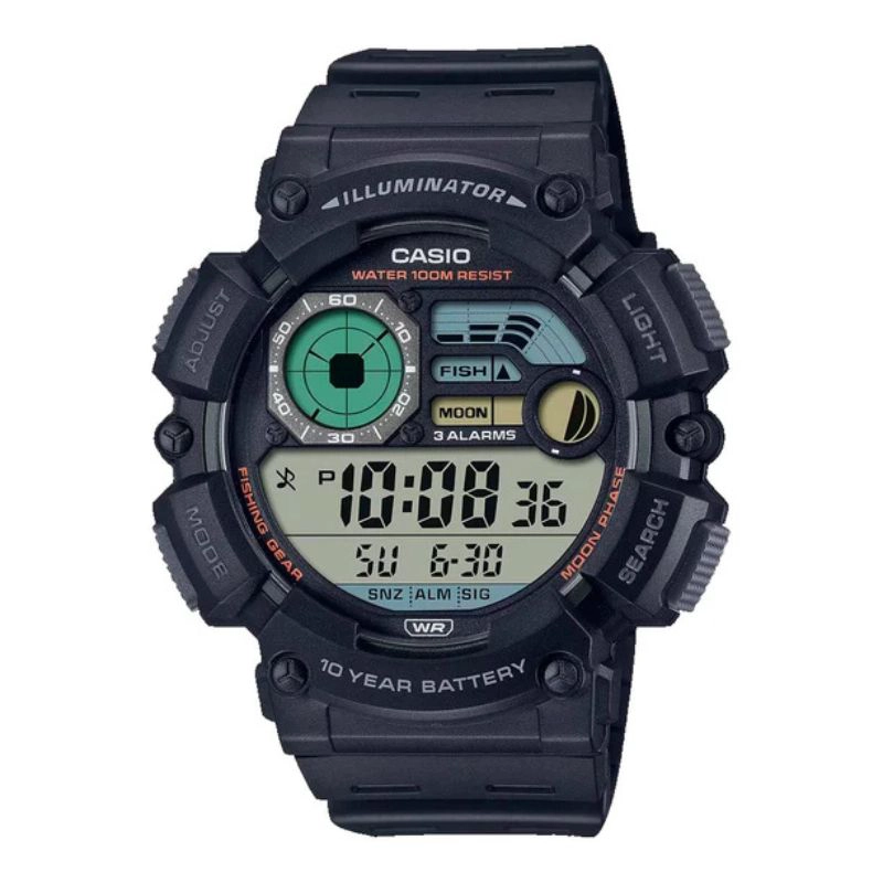 RELOJ CASIO HOMBRE VINTAGE FISHING GEAR WS-1500H-1AV - 1