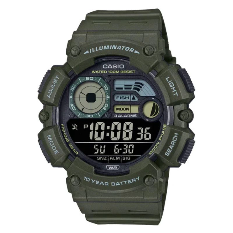 RELOJ CASIO HOMBRE VINTAGE FISHING GEAR WS-1500H-3BV - 1