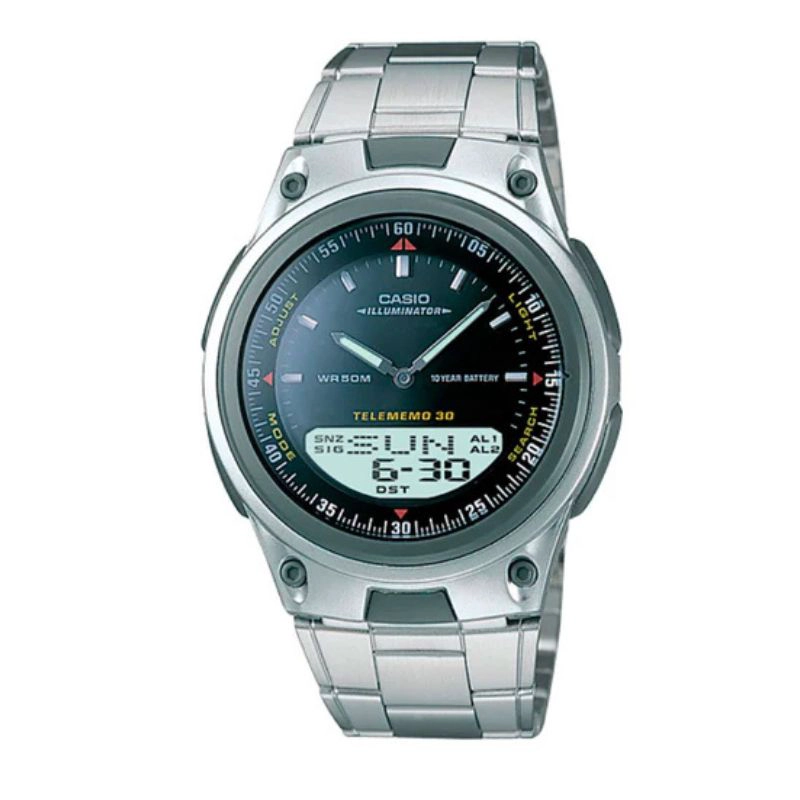 RELOJ CASIO ANALOGO-DIGITAL VINTAGE AW-80D-1AVDF - 1