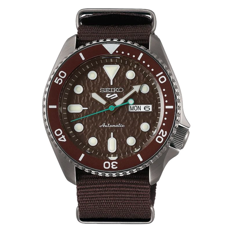 RELOJ SEIKO 5 SPORT AUTOMATICO SRPD85K1 CHOCOLATE - 1