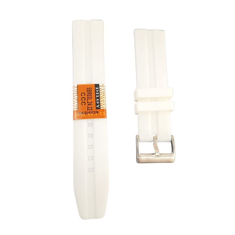 CORREA RELOJ SILICONA CALIDAD DILOY 24 MM - 1