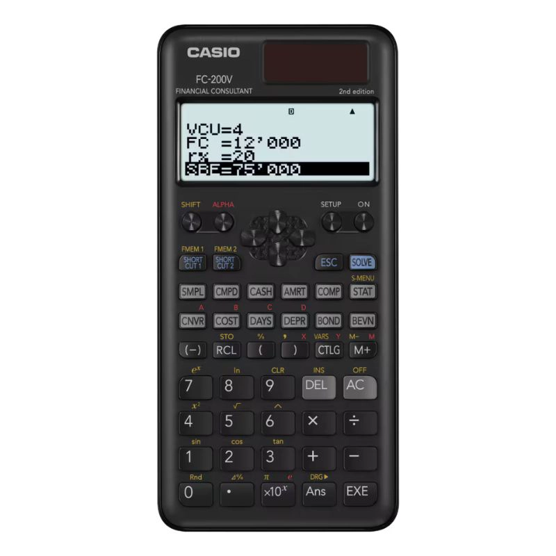CALCULADORA CIENTIFICA FINANCIERA MODELO FC-200V-2 - 1