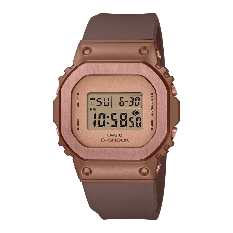 RELOJ MUJER G-SHOCK GM-S5600BR-5DR METALICO - 1