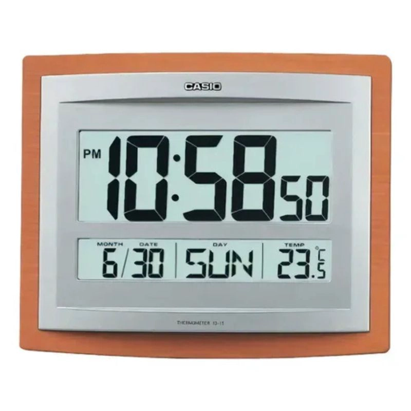 RELOJ CASIO ID-15-5D PARED ESCRITORIO TERMOMETRO FECHA - 1