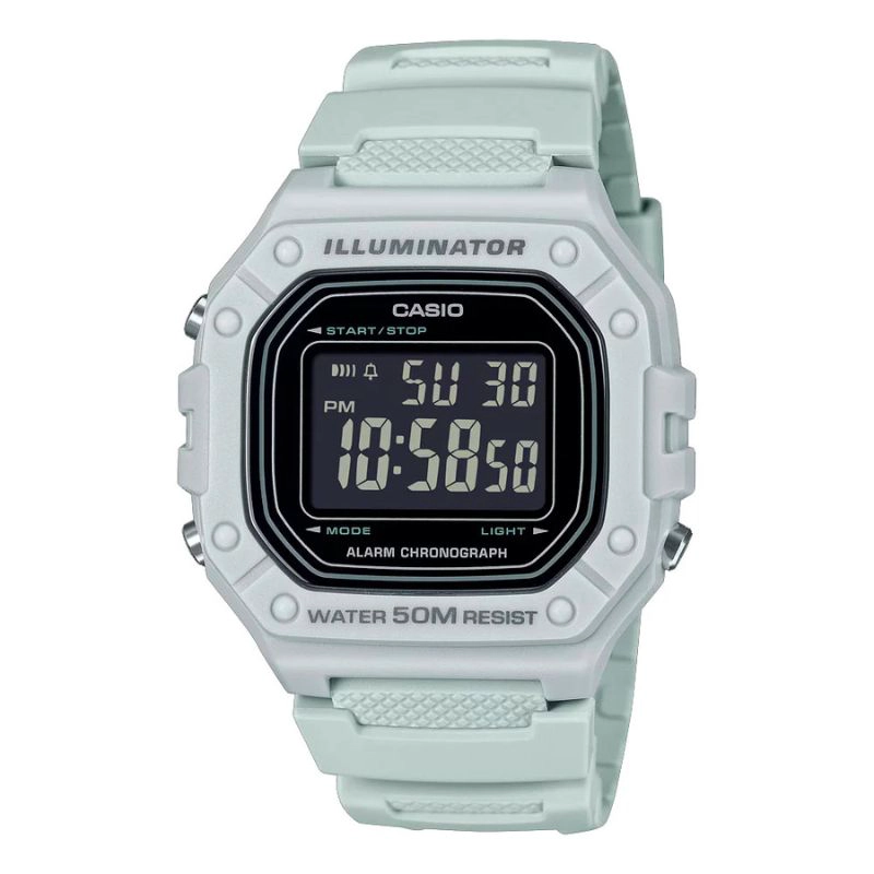 RELOJ CASIO VINTAGE W-218H-8BV PANTALLA NEGATIVA - 1