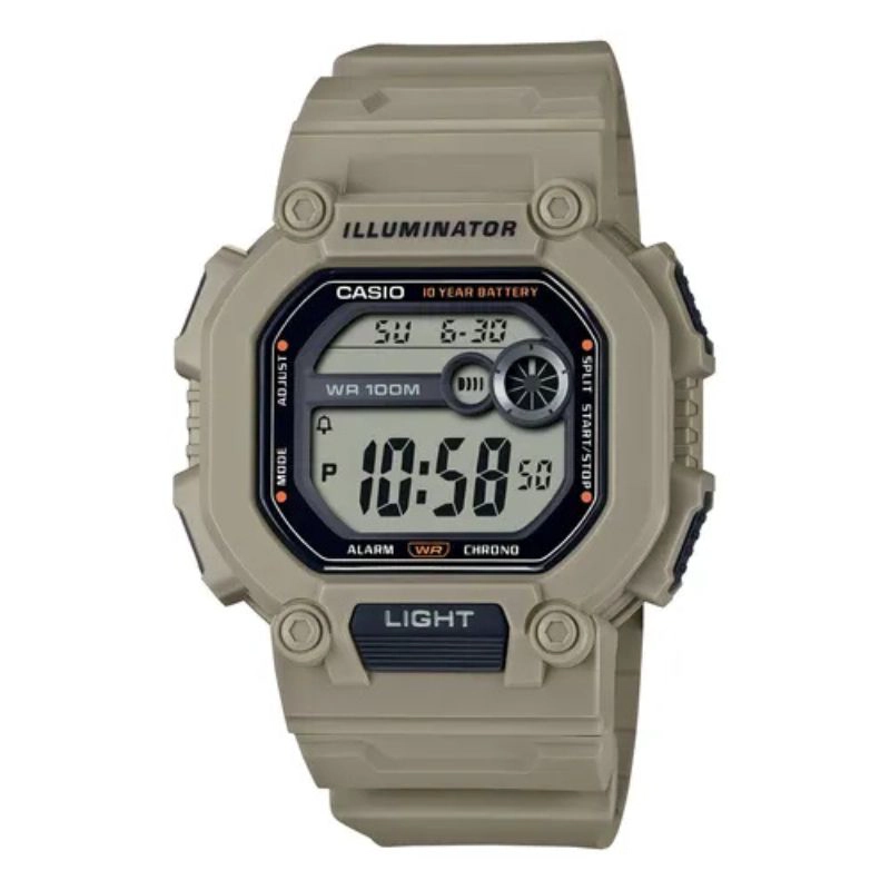 RELOJ HOMBRE CASIO W-737HX-5AV CORREA EXTRA LARGA LUZ LED - 1