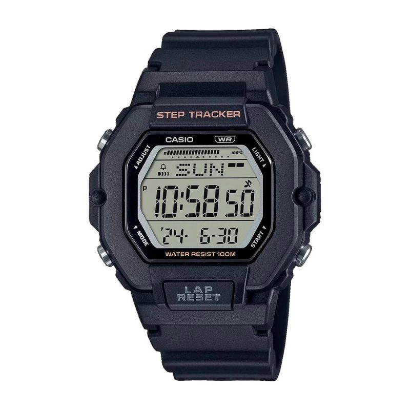RELOJ CASIO VINTAGE LWS-2200H-1AV STEP TRACKER NEGRO - 1