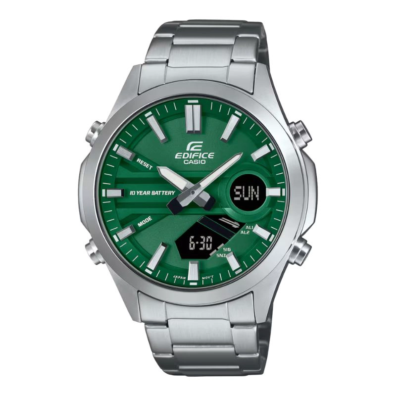 CASIO EFV-C120D-3A EFV-C120D-3A MAN ADULTS SILVER GREEN SILVER - 1
