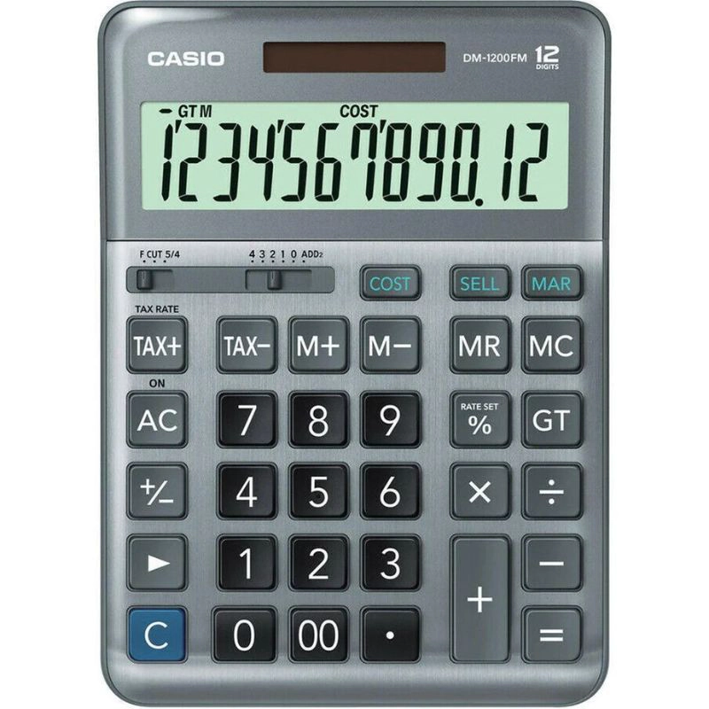 CALCULADORA DE ESCRITORIO CASIO DM-1200FM - 1