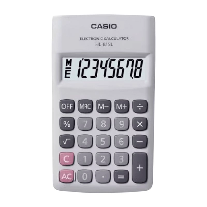 CALCULADORA DE BOLSILLO 8 DIGITOS BLANCO HL-815L - 1