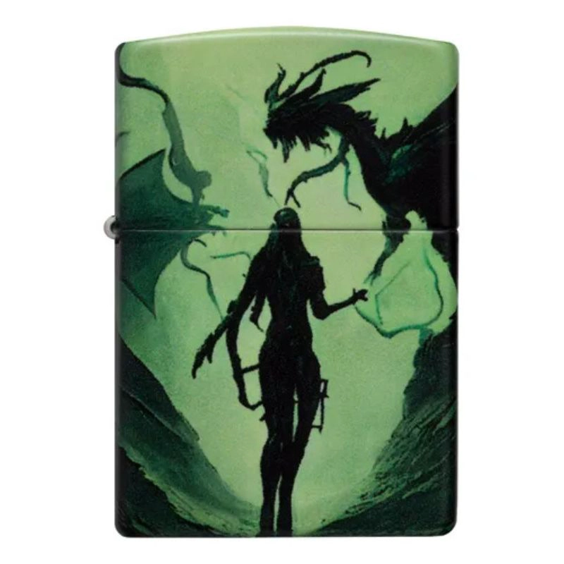 ENCENDEDOR ZIPPO GLOWING DRAGON VERDE ZP46130